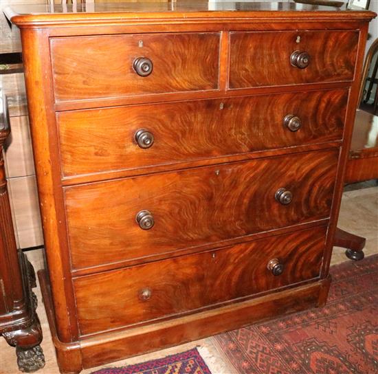 Large Victorian mahogany chest of drawers(-)